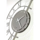 Orologio da parete grande doppia numerazione in metallo dalle linee moderne