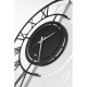 Orologio da parete grande doppia numerazione in metallo dalle linee moderne