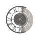 Orologio da parete piccolo doppia numerazione in metallo dalle linee moderne