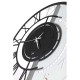 Orologio da parete piccolo doppia numerazione in metallo dalle linee moderne