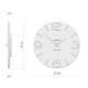 Orologio da parete in legno rotondo dal design moderno