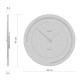 Orologio da parete in legno per soggiorno o cucina di design moderno