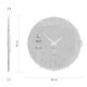 Orologio da parete rotondo in legno dal design moderno ed elegante