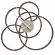 Orologio da parete in legno dal design moderno per salotto o ufficio