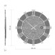 Orologio da parete rotondo in legno con numeri romani dal design moderno