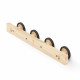 Appendiabiti da parete in stile moderno con 4 pomelli