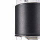 Applique da esterni in metallo con diffusori in vetro a doppia illuminazione
