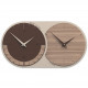 Orologio da parete in legno con fuso orario