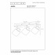 Faretto in metallo moderna con triplo diffusore orientabile in vetro