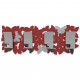 Appendiabiti da muro dal design moderno con farfalle colorate e 4 ganci