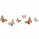 Attaccapanni a muro di design con farfalle con ganci