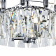 Lampadario moderno con doppi diffusori in vetro