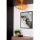 Plafoniera con struttura e diffusore in metallo intrecciato dal design moderno