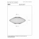 Plafoniera con struttura e diffusore in metallo intrecciato dal design moderno