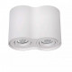 Faretto rotondo struttura moderna in alluminio con doppio diffusore orientabile