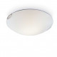 Lampada da parete in metallo con diffusore in vetro a risparmio energetico