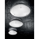 Plafoniera da soffitto piccola con diffusore in vetro a risparmio energetico
