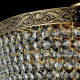Lampadario gigante in stile classico con pendenti in cristallo