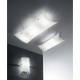 Applique da parete grande diffusore in vetro e lampada a risparmio energetico