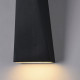 Applique per esterni con struttura in metallo resistente e diffusore a LED