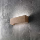 Applique da parete a LED con struttura in metallo e legno design moderno