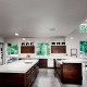 Lampada a sospensione con 6 luci a LED struttura in metallo dal design moderno