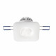 Faretto da incasso quadrato con struttura in alluminio e lampada a LED