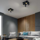Faretti da soffitto 4 luci con struttura in alluminio dal design moderno
