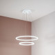 Lampada a sospensione con 2 luci LED in stile moderno con struttura in metallo
