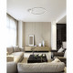 Plafoniera a soffitto a LED con struttura in metallo dal design moderno