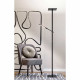Piantana moderna da salotto con 2 luci a led con struttura in alluminio