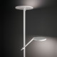 Piantana moderna con 2 luci a LED con struttura in metallo