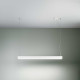 Lampada a sospensione a LED piccola con diffusore in metallo dalle linee moderne