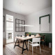 Lampada a sospensione a LED piccola con diffusore in metallo dalle linee moderne