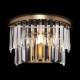 Lampada da parete in metallo con diffusore in vetro in stile moderno