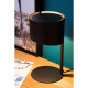 Lampada da tavolo con struttura e paralume in metallo dal design moderno