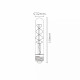 Lampadina T32 - Bulbo a filamento LED dimmerabile - Ø 3 cm - E27