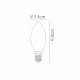 Lampadina C35 - Bulbo a filamento LED dimmerabile - Ø 3,5 cm - E14
