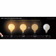 Lampadina G80 - Bulbo a filamento LED dimmerabile a 3 Step - Ø 8 cm - E27