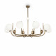 Lampadario grande diffusori in vetro a boccia in stile moderno