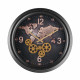 Orologio da parete rotondo stile industrial con meccanismi a vista