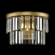 Lampada da parete in metallo con diffusore in vetro in stile moderno