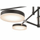 Lampadario a LED piccola in metallo e diffusori dal design moderno