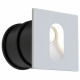 Faretti da incasso a LED con struttura in alluminio quadrata in stile moderno
