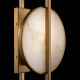 Lampada da parete applique con struttura in metallo dal design moderno