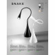 Lampada da tavolo a LED flex in plastica e metallo con diffusore snodabile