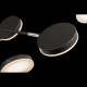 Lampadario a LED piccola in metallo e diffusori dal design moderno