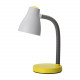 Lampada da scrivania flex in plastica e diffusore in metallo orientabile