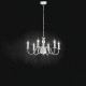 Lampadario classico a 6 braccia in metallo verniciato