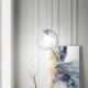 Sospensione di design moderno in cromo lucido con diffusore in vetro piccola